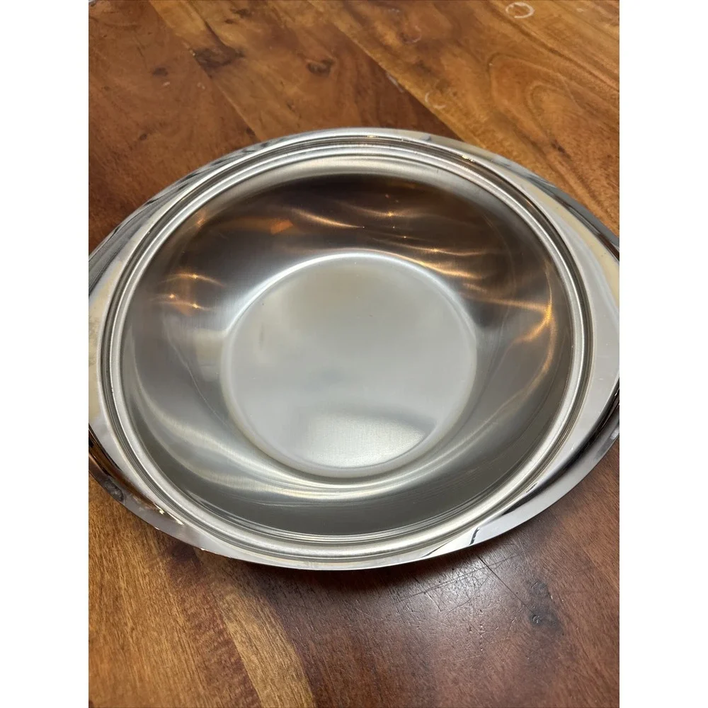 Guy Degrenne stainless steel serving dish With cover Lid (TD)